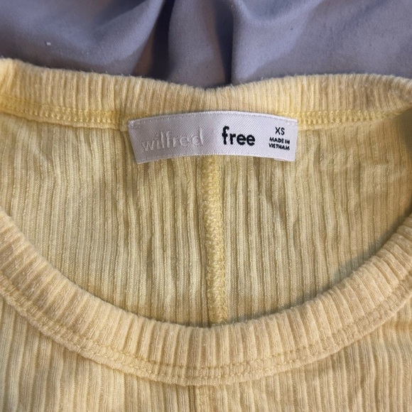Wilfred Soft Yellow Ribbed Top - Picture 2 of 2